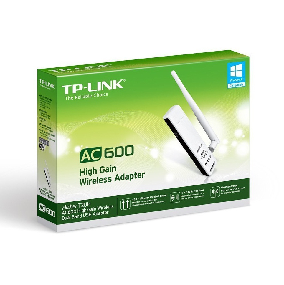 Cạc mạng không dây TP-Link Archer T2UH AC600Mbps