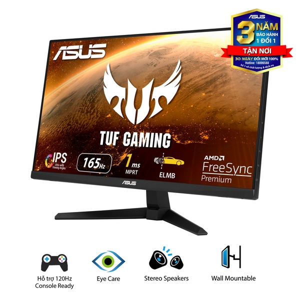 Màn hình Asus TUF Gaming VG249Q1A 23.8Inch 1ms 165Hz IPS (Tích hợp Loa)