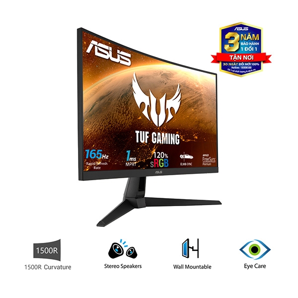 Màn hình Asus TUF Gaming VG27VH1B 27Inch 165Hz 1ms Curved