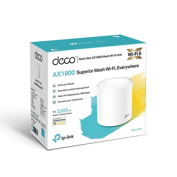 Bộ phát wifi 6 TP-Link Deco X20 1-Pack AX1800Mbps