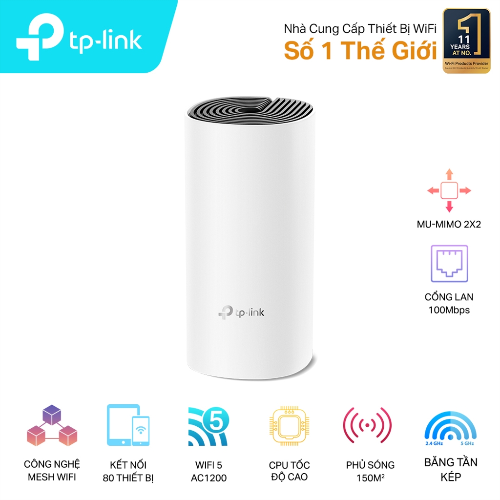 Bộ phát wifi TP-Link Deco M4 1-Pack AC1200Mbps