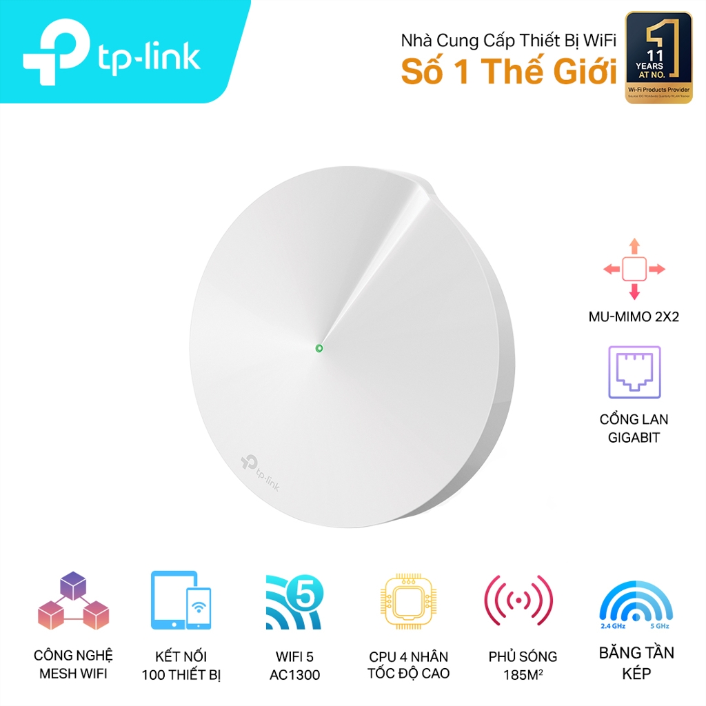 Bộ phát wifi TP-Link Deco M5 1-Pack AC1300