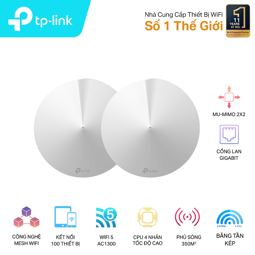 Bộ phát wifi TP-Link Mesh Deco M5 2-Pack