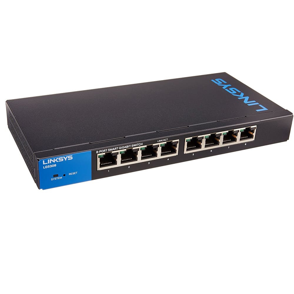 Thiết bị chia mạng Linksys LGS308 -Smart Gigabit Switch