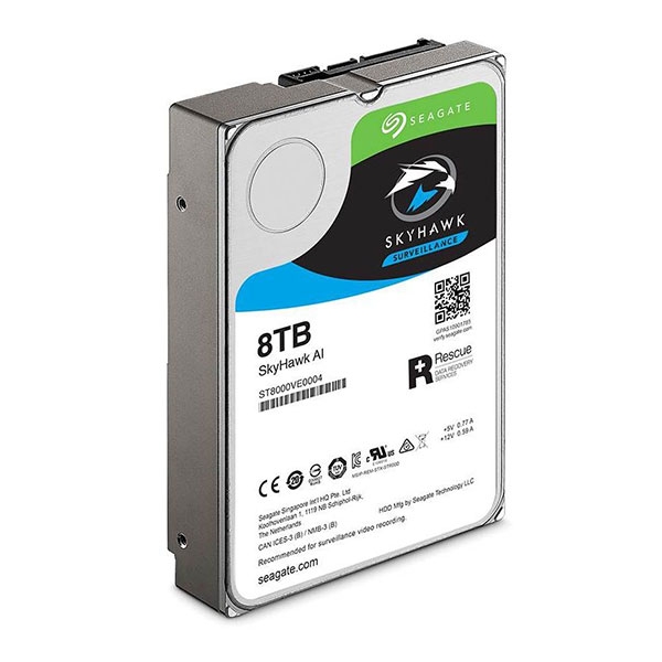 Ổ cứng Seagate Skyhawk AI 8Tb 6Gb/s, 256MB cache, 7200rpm SATA3 (ST8000VE000)