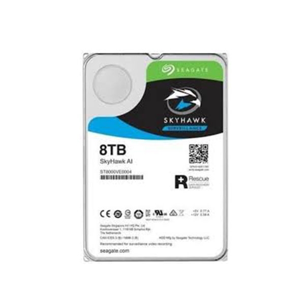 Ổ cứng Seagate Skyhawk AI 8Tb 6Gb/s, 256MB cache, 7200rpm SATA3 (ST8000VE000)