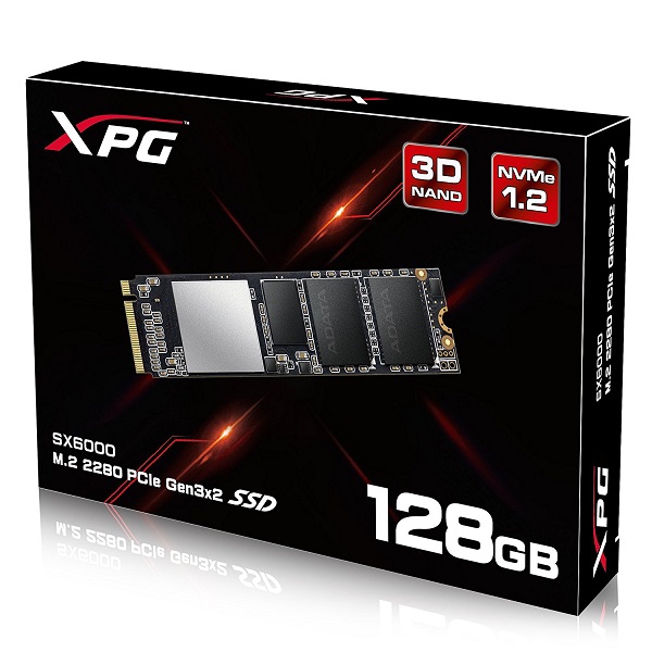 Ổ SSD Adata XPG ASX6000NP 128Gb M2.2280 NVMe Gen3x4 PCIe (đọc: 1800MB/s /ghi: 600MB/s)