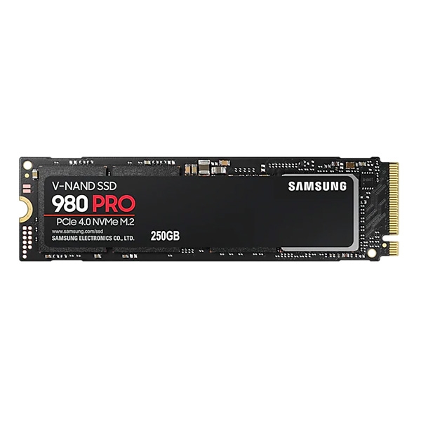 Ổ SSD Samsung 980 Pro 250Gb PCIe Gen4x4 NVMe M2.2280 MZ-V8P250BW (đọc: 6400MB/s /ghi: 2700MB/s)