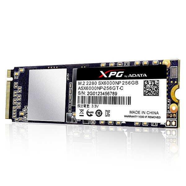 Ổ SSD ADATA XPG SX6000 LITE 256GB NVMe PCIe M2.2280  (đọc: 1800MB/s /ghi: 900MB/s)