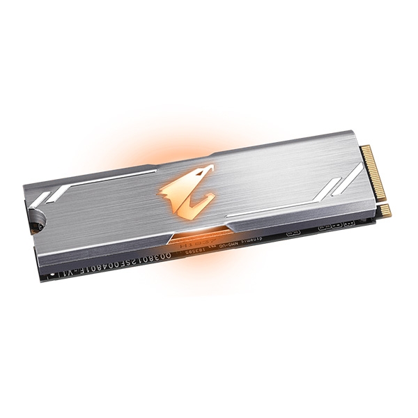 Ổ SSD Gigabyte Aorus 512Gb RGB PCIe NVMe™ M2-2280 (đọc: 3480MB/s /ghi: 2000MB/s)