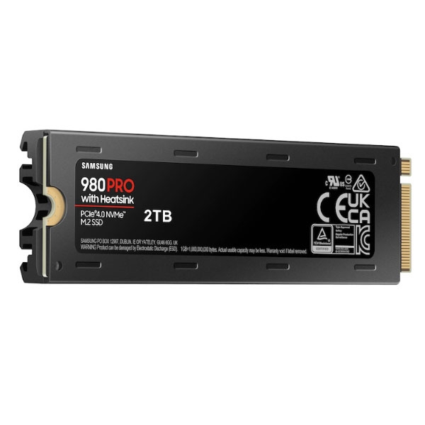 Ổ SSD Samsung 980 Pro w 2Tb PCIe Gen4x4 NVMe M2.2280 MZ-V8P1T0CW tản nhiệt  MZ-V8P2T0CW (đọc: 7000MB/s /ghi: 5100MB/s)