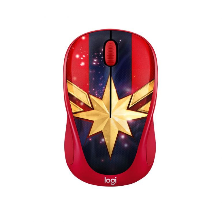 Chuột không dây Logitech M238 CAPTAIN MARVEL - Màu đỏ (910-005562)