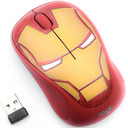 Chuột không dây Logitech M238 IRON MAN - Màu vàng (910-005560)