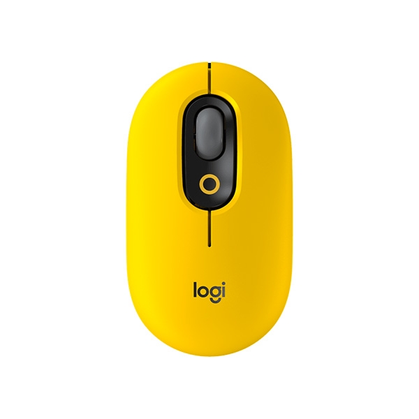 Chuột không dây Logitech POP with Emoji Màu vàng (Bluetooth, Wireless)