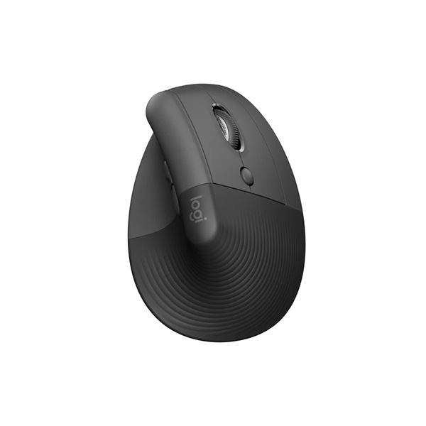 Chuột không dây Logitech Lift Vertical Ergonomic Graphite (Bluetooth, Wireless, chuột công thái học)