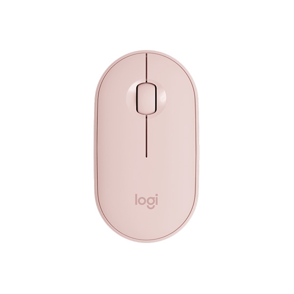 Chuột không dây Logitech Pebble M350 silent Màu hồng (Bluetooth, Wireless)