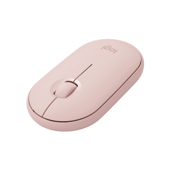 Chuột không dây Logitech Pebble M350 silent Màu hồng (Bluetooth, Wireless)