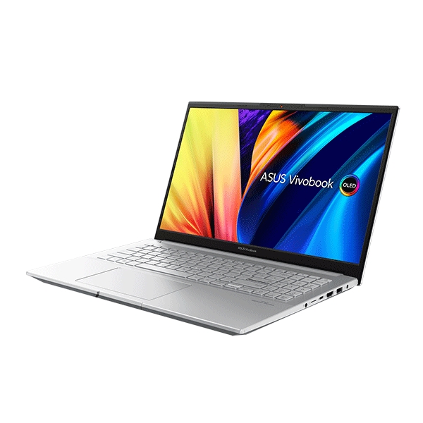 Laptop Asus Vivobook Pro 15 OLED M6500QC-MA005W (R7-5800H/ 16GB/ 512GB SSD/ 15.6 OLED 2.8K/ RTX 3050 4GB DDR6/ Win11/ Silver)