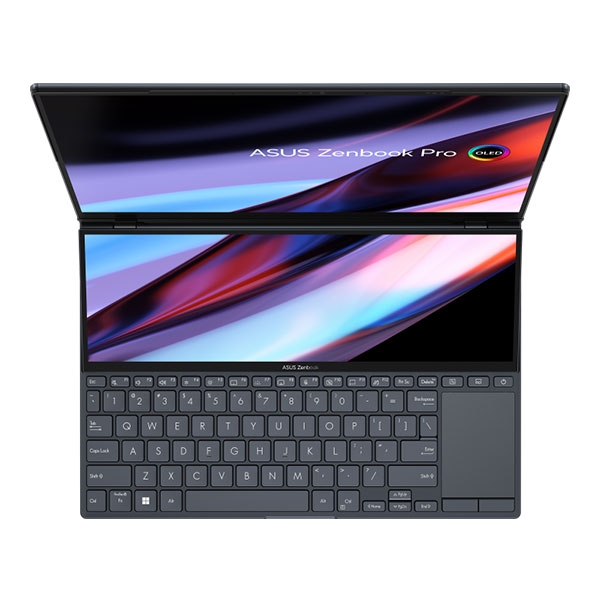 Laptop Asus Zenbook Pro 14 Duo OLED UX8402ZE-M3044W (Core i7 12700H/ 16GB/ 1TB SSD/ Nvidia GeForce RTX 3050Ti 4Gb GDDR6/ 14.5inch/ Windows 11 Home/ Black/ Vỏ nhôm)