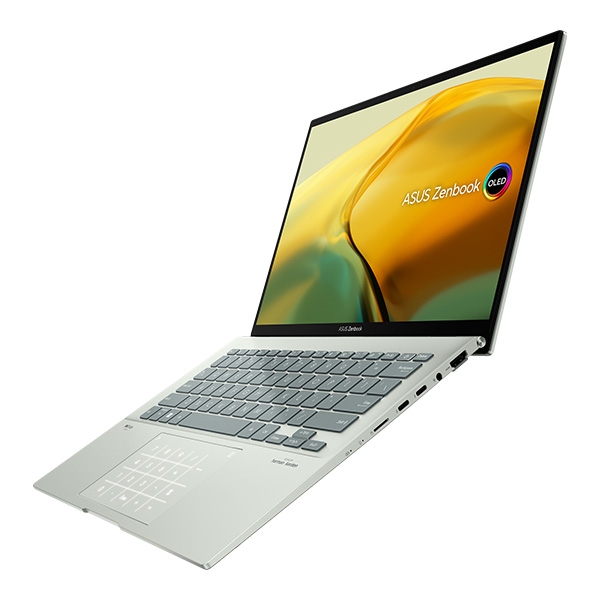 Laptop Asus Zenbook UX3402ZA-KM220W (i5-1240P/ 8GB/ 512Gb SSD/ 14.0 OLED 2.8K/ VGA ON/ Win11/ Aqua Celadon/ Túi Sleeve/ NumPad/ U-Lan)