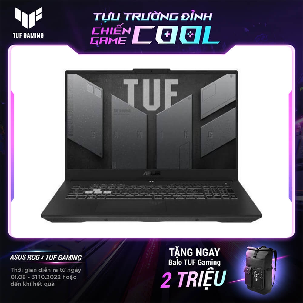 Laptop Asus TUF Gaming FX507ZE-HN093W (I7 12700H/ 8GB/ 512GB SSD/ 15.6FHD-144Hz/ RTX3050Ti 4GB/ Win11/ Grey/ RGB_KB)