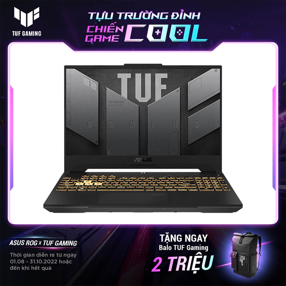 Laptop Asus TUF Gaming FX507ZM-HN123W (I7 12700H/ 16GB/ 512GB SSD/ 15.6FHD-144Hz/ RTX3060 6GB/ Win11/ Grey/ RGB_KB)