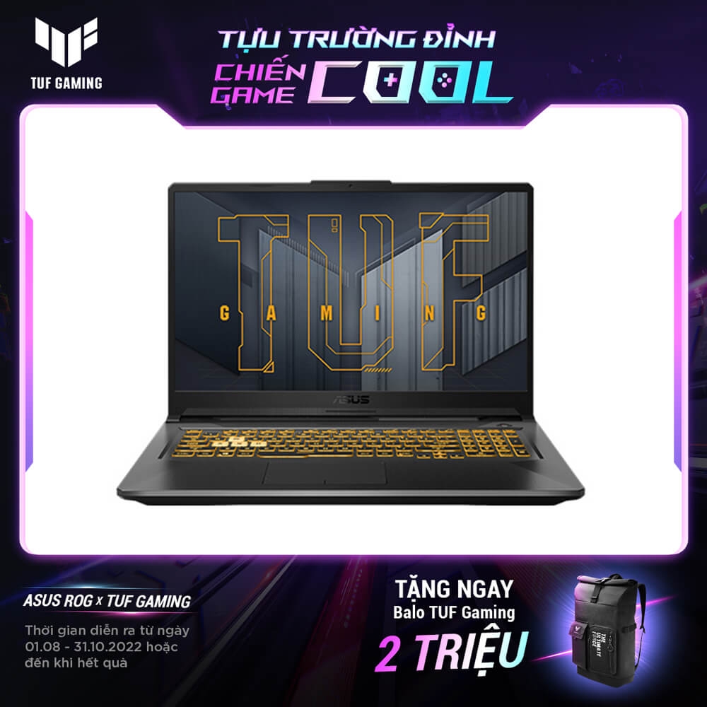 Laptop Asus TUF Gaming FX706HCB-HX105W (I5 11400H/ 8GB/ 512GB SSD/ 17.3FHD/ RTX3050 4GB/ Win11/ Black/ RGB_KB)