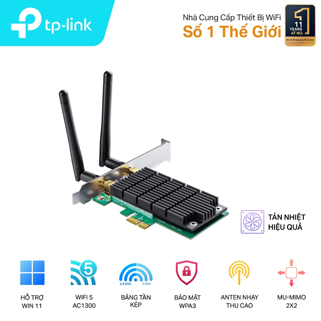 Cạc mạng không dây TP-Link Archer T6E AC1300Mbps