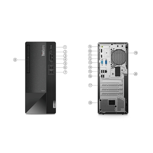 Máy tính để bàn Lenovo ThinkCentre Neo 50T 11SC001PVN (Core i3 12100/ Ram 8GB/ 256GB SSD/ Wifi/ Bluetooth/ Keyboard/ Mouse/ Windows 11 Home)