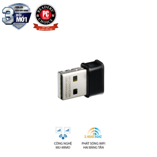 Cạc mạng không dây Asus USB-AC53 NANO AC1200Mbps