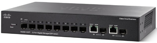 Thiết bị chia mạng Cisco SG350-10SFP-K9-EU Managed SFP Switch