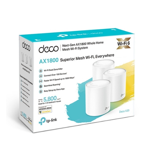 Bộ phát wifi 6 TP-Link Deco X20 3-Pack AX1800Mbps