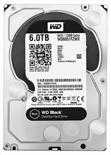 Ổ cứng HDD Western Black 6Tb SATA3 7200rpm 256Mb (WD6003FZBX)
