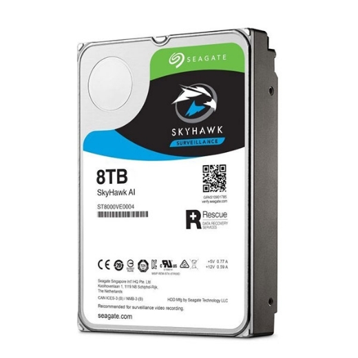 Ổ cứng Seagate Skyhawk AI 8Tb 6Gb/s, 256MB cache, 7200rpm SATA3 (ST8000VE000)