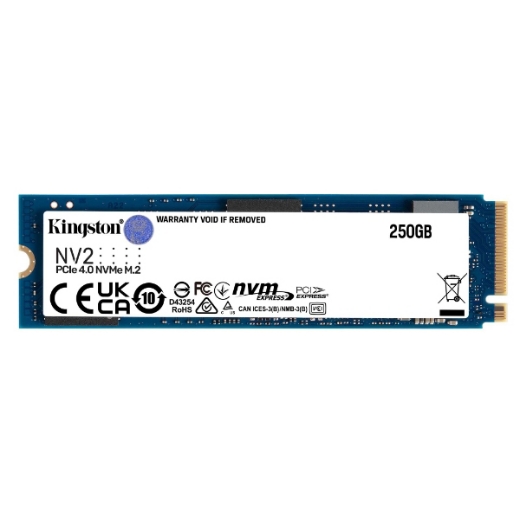 Ổ SSD Kingston NV2 250Gb PCIe NVMe Gen4x4 M2.2280