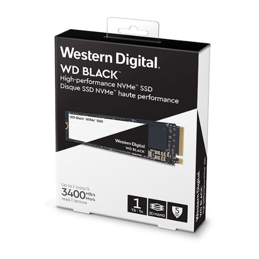 Ổ SSD Western Black 1Tb PCIe NVMe™ Gen3 M2.2280 WDS100T3X0C (đọc: 3470MB/s /ghi: 3000MB/s)