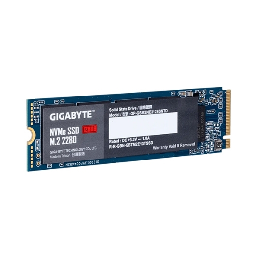 Ổ SSD Gigabyte 128Gb GP-GSM2NE3128GNTD PCIe 3x4 NVMe™ M2-2280 (Đọc: 1550MB/s;Ghi 550Mb/s)