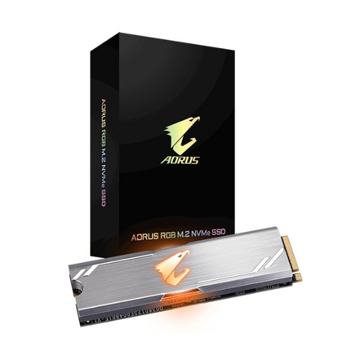 Ổ SSD Gigabyte Aorus 512Gb RGB PCIe NVMe™ M2-2280 (đọc: 3480MB/s /ghi: 2000MB/s)