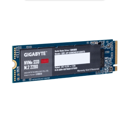 Ổ SSD Gigabyte GAG325E500G 500Gb PCIe 3.4 NVMe™ M2-2280 (Đọc: 2400MB/s; Ghi: 1800MB/s)