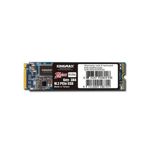 Ổ SSD Kingmax PX3480 512Gb NVMe PCIe Gen3x4 M.2 2280 (đọc: 3400MBps /ghi: 1950MBps)