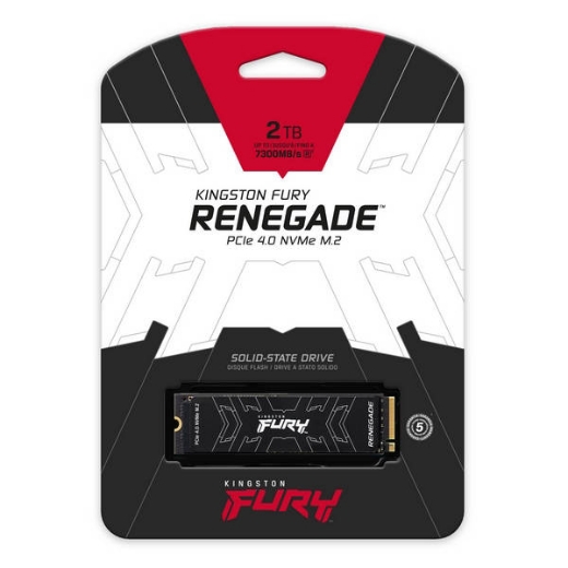 Ổ SSD Kingston Fury Renegade 2Tb PCIe NVMe Gen 4.0 M2.2280 (đọc: 7300MB/s /ghi: 7000MB/s)