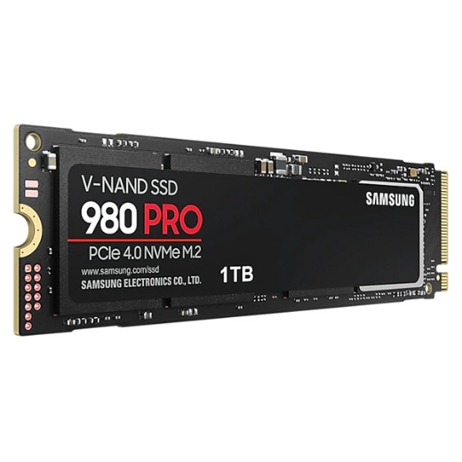 Ổ SSD Samsung 980 Pro 1Tb PCIe Gen4x4 NVMe M2.2280 MZ-V8P1T0BW (đọc: 7000MB/s /ghi: 5000MB/s)