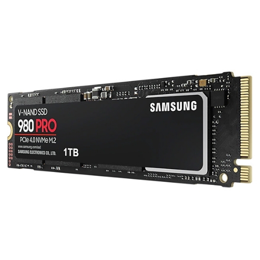 Ổ SSD Samsung 980 Pro 1Tb PCIe Gen4x4 NVMe M2.2280 MZ-V8P1T0BW (đọc: 7000MB/s /ghi: 5000MB/s)