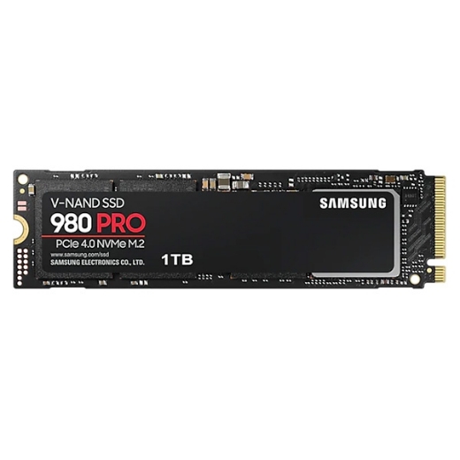 Ổ SSD Samsung 980 Pro 1Tb PCIe Gen4x4 NVMe M2.2280 MZ-V8P1T0BW (đọc: 7000MB/s /ghi: 5000MB/s)