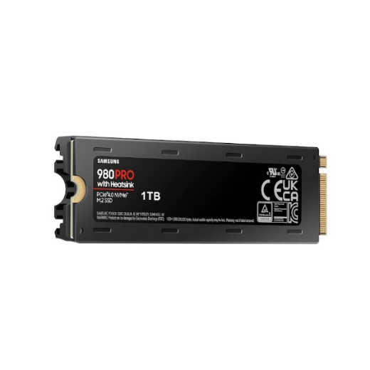 Ổ SSD Samsung 980 Pro w 1Tb PCIe Gen4x4 NVMe M2.2280 MZ-V8P1T0CW tản nhiệt (đọc: 7000MB/s /ghi: 5000MB/s)