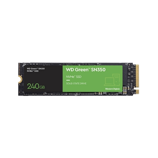 Ổ SSD Western Green SN350 240Gb PCIe NVMe™ Gen3x4 M2-2280 (đọc: 2400MB/s /ghi: 1650MB/s)
