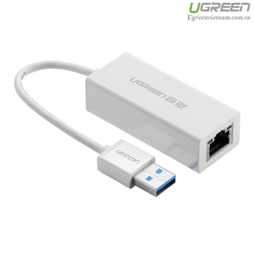 Cáp chuyển USB 3.0 to Lan hỗ trợ 10/100/1000 Mbps chính hãng Ugreen 20255