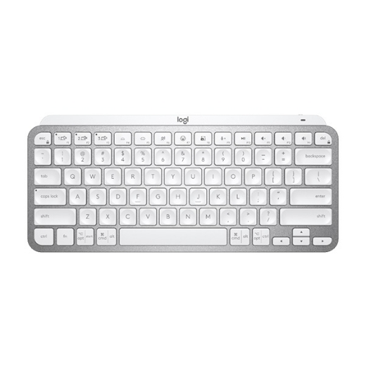 Bàn phím không dây Logitech MX Keys Mini màu xám nhạt (Wireles, Bluetooth, có đèn nền, sạc nhanh)