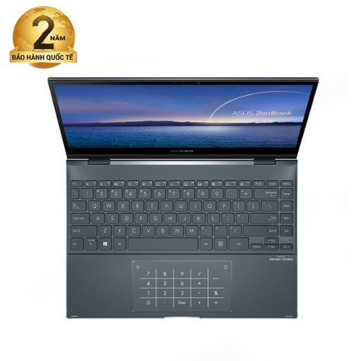 Laptop Asus Zenbook Flip 13 UX363EA-HP532T (i5-1135G7/ 8GB/ 512Gb SSD/ 13.3FHD Touch/ VGA ON/ Win10/ Pine Grey/ Túi Sleeve/ Pen/ NumPad)