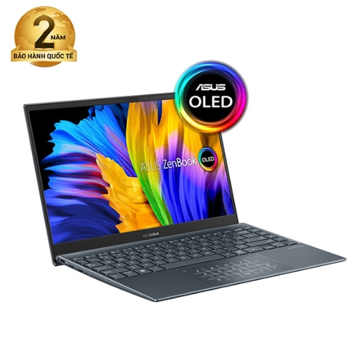 Laptop Asus Zenbook UX325EA KG656W OLED (i5-1135G7/ 8GB/ 512Gb SSD/ 13.3FHD OLED/ VGA ON/ Win11/ PINE Grey/ Túi Sleeve/ NumPad/ U-Lan/ U-Audio)